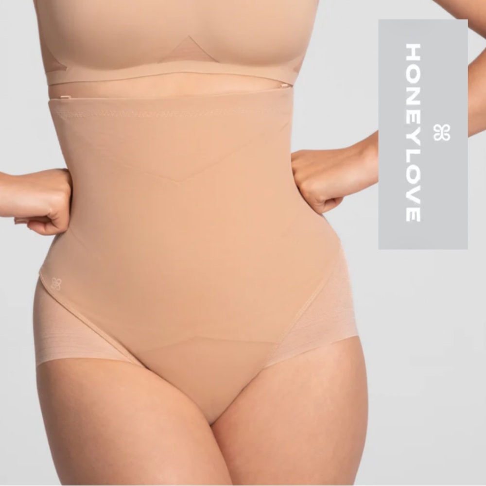 Honeylove Shapewear - SuperPower Brief - Rose Tan - Size Large